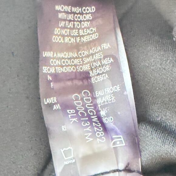 Calvin Klein Sheath Dress Flutter Sleeve Black Gold Exposed Zipper Women's Sz 4 - Picture 11 of 12